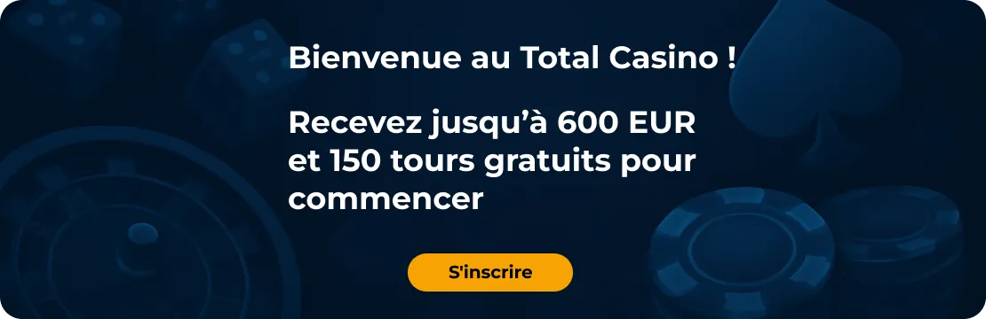 Total Casino 🎖️ Obtenez le Bonus Total Casino en France dès maintenant